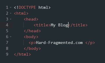 HTML hallo welt