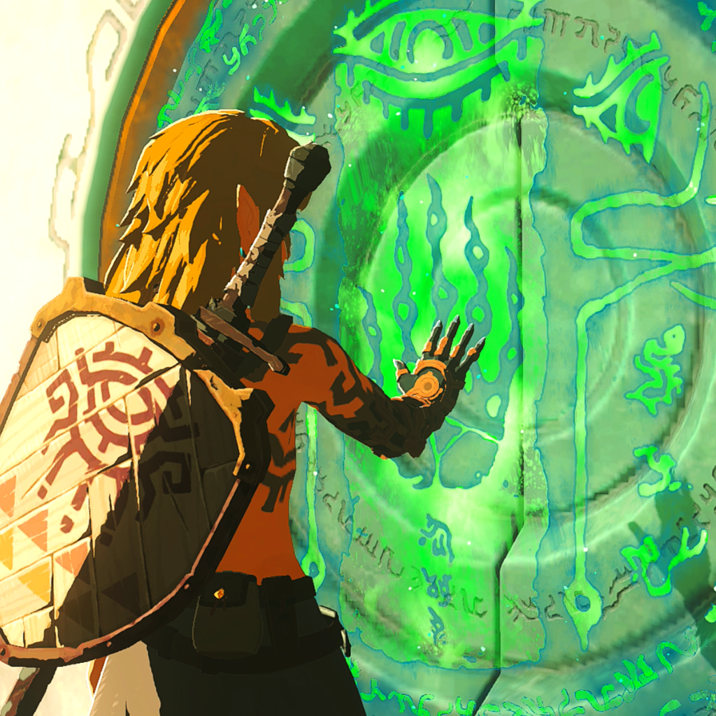 Zelda TOTK Link öffnet Portal